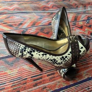 Guess Snakeskin Pumps